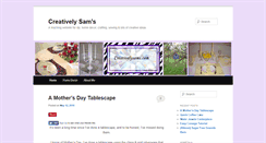 Desktop Screenshot of creativelysams.com