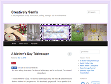 Tablet Screenshot of creativelysams.com